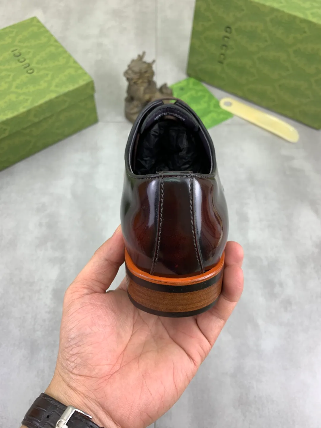 Men's Men's Shoes 💰P580 [New Style] 💰💎💎💎 [Gucci] GUCCI high-end men's formal business leather shoes, original order 1:1! Original imported high-end calfskin, original metal buckle, imported first-layer pigskin lining for feet, original high-end outsole, men's shoe size: 38-44